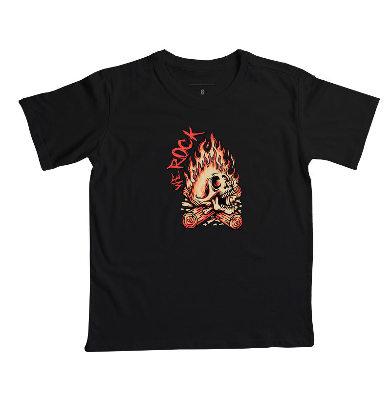 camiseta infantil werock bonfire
