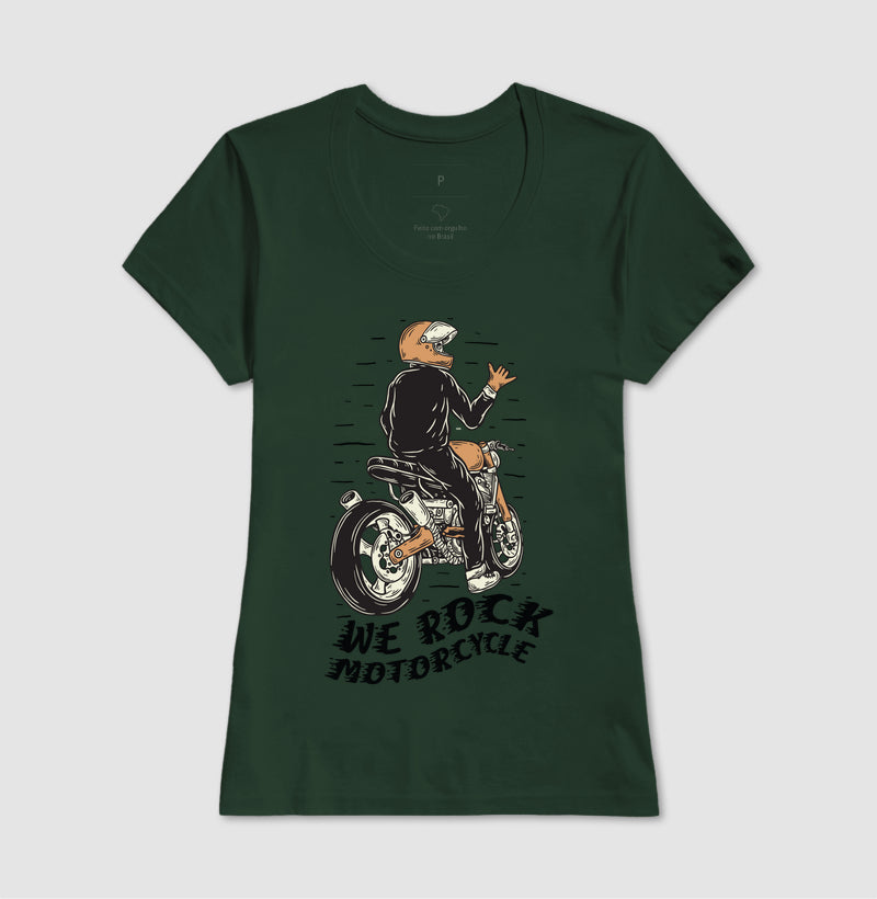 camiseta werock motorcycle hang loose feminina