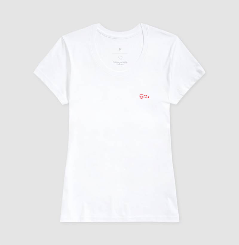 camiseta werock skull red feminina