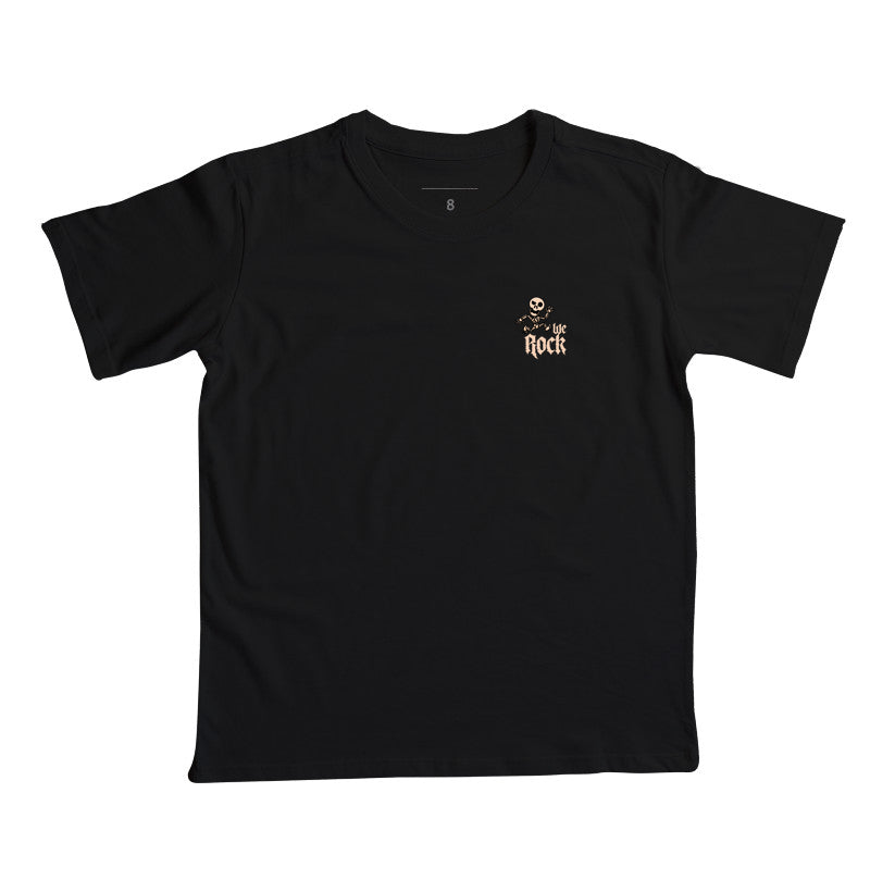 camiseta infantil werock skeleton