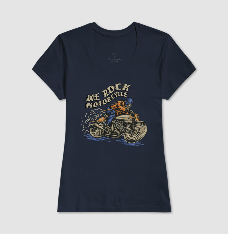 camiseta werock motorcycle feminina