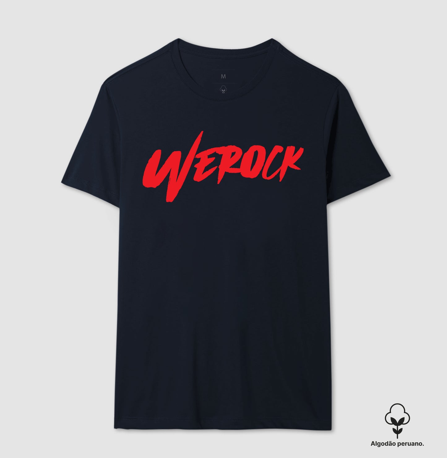 camiseta algodão peruano werock logow masculina