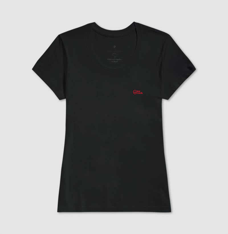 camiseta werock skull red feminina
