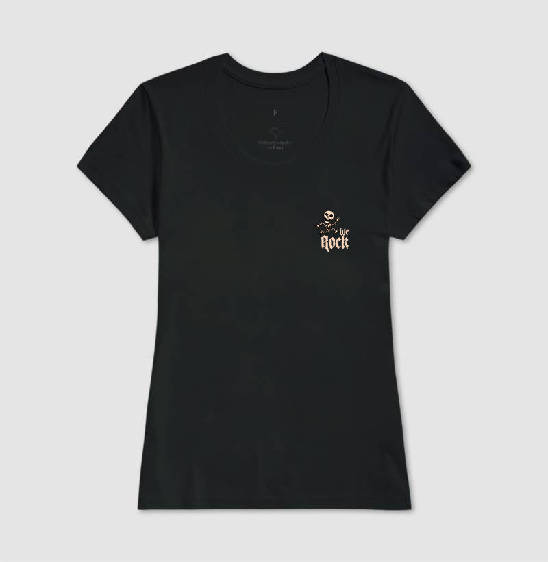 camiseta werock skeleton feminina