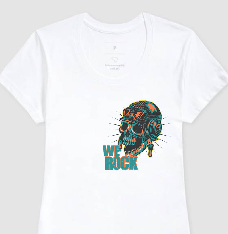 camiseta werock motorcycle crazy feminina