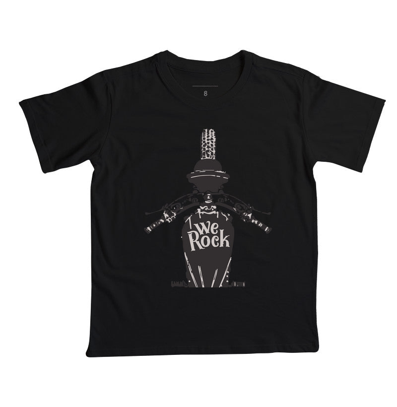 camiseta infantil werock motorcycle driving