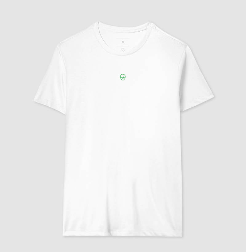 camiseta werock skull logo green masculina