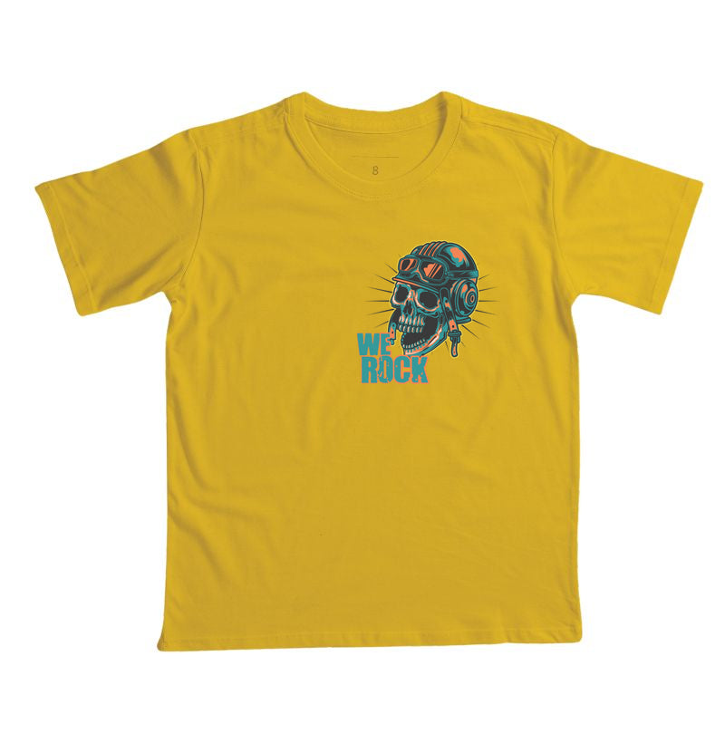 camiseta infantil werock motorcycle crazy