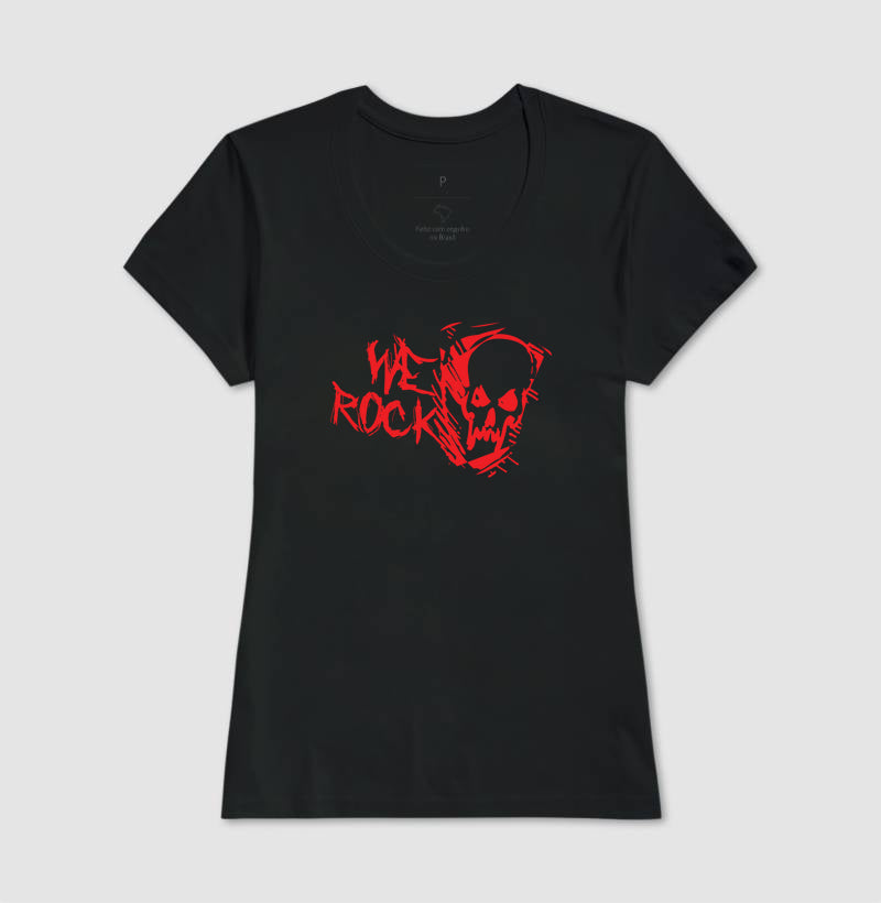 camiseta werock ghost red feminina