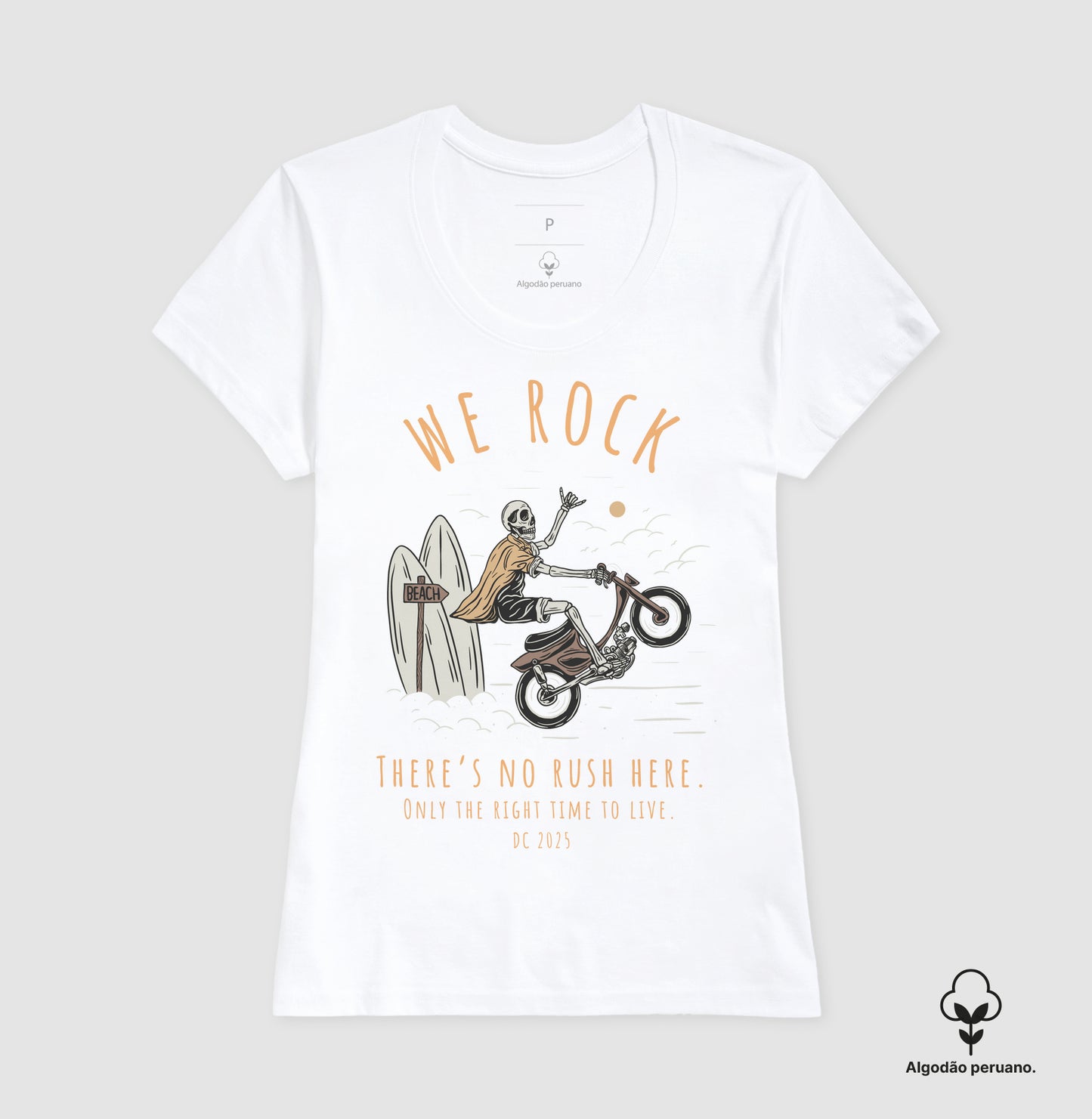 camiseta algodão peruano werock rush feminina