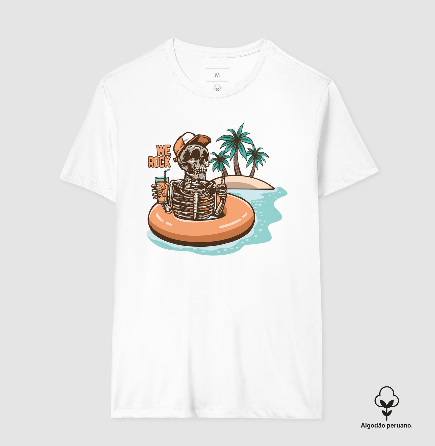 camiseta algodão peruano werock beach masculino