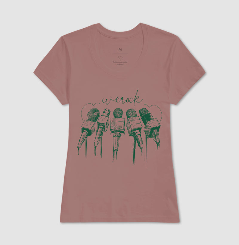 camiseta werock mics feminina