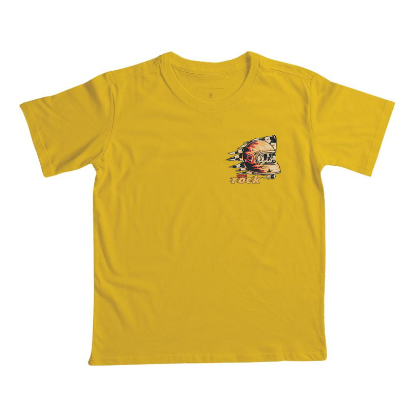 camiseta infantil werock helmet racing