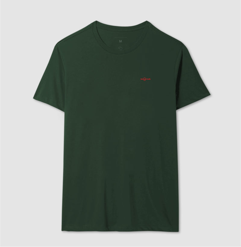 camiseta basic werock logo red masculina