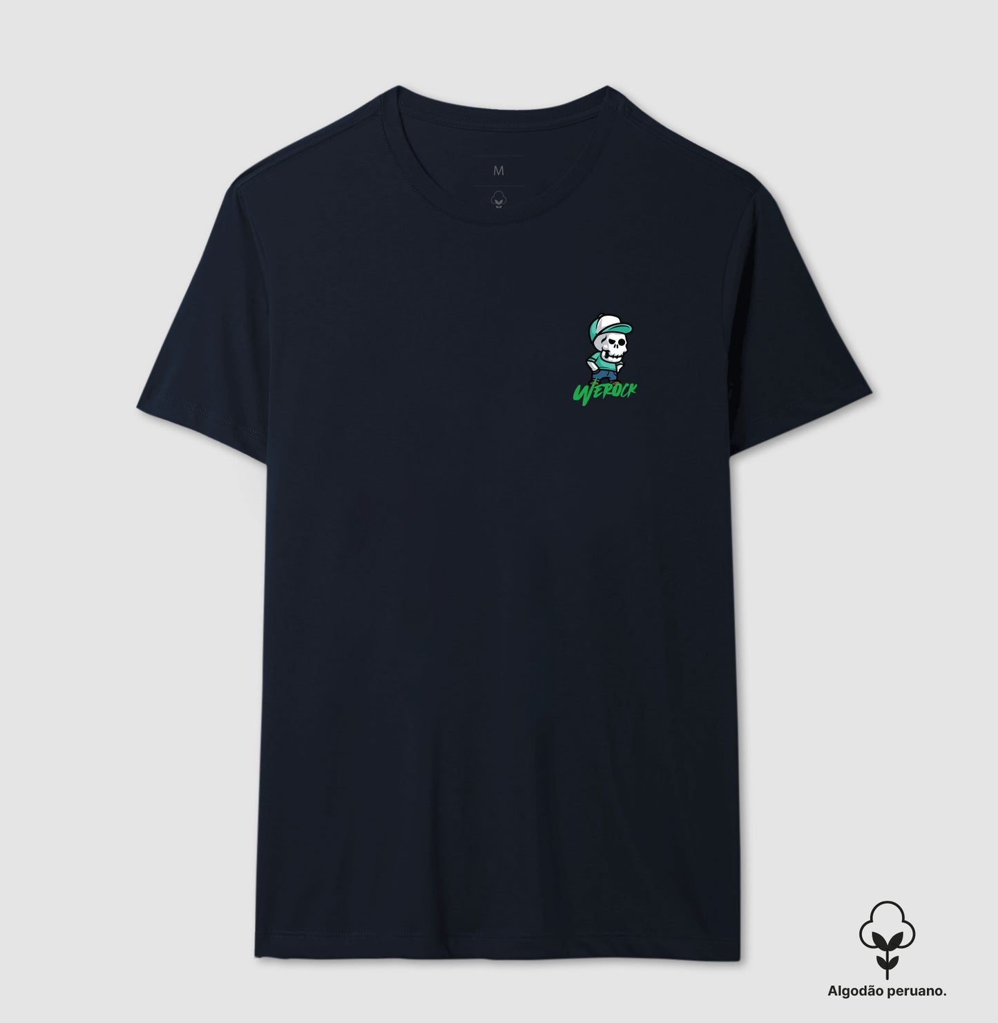 camiseta algodão peruano werock angry masculina