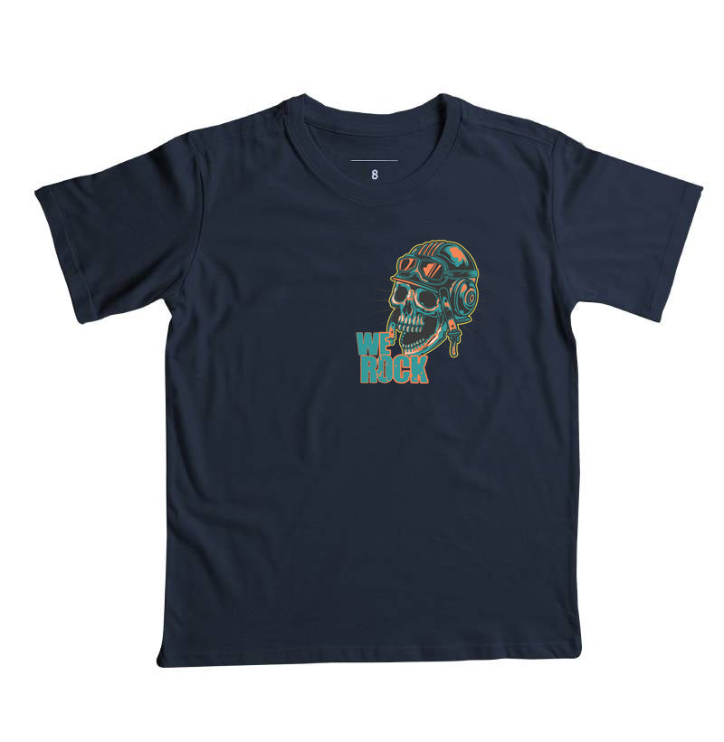 camiseta infantil werock motorcycle crazy