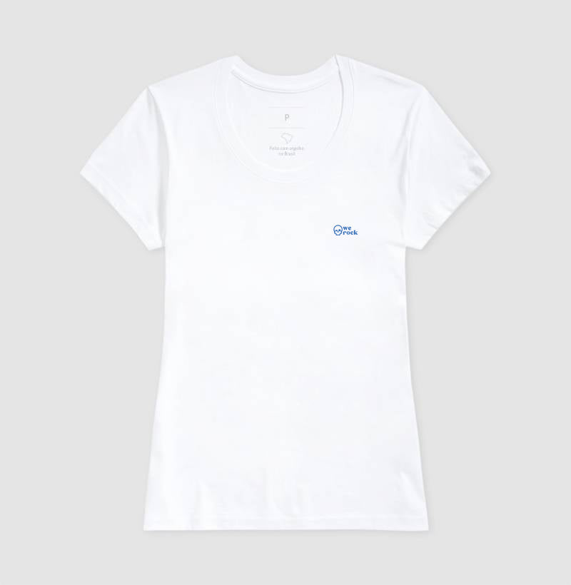 camiseta werock skull blue feminina