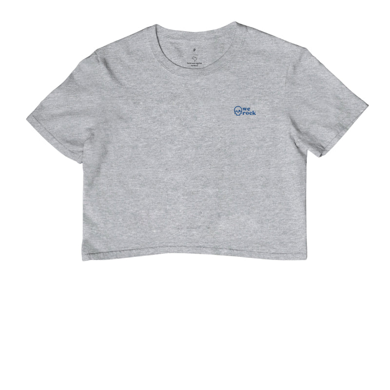 cropped werock skull blue