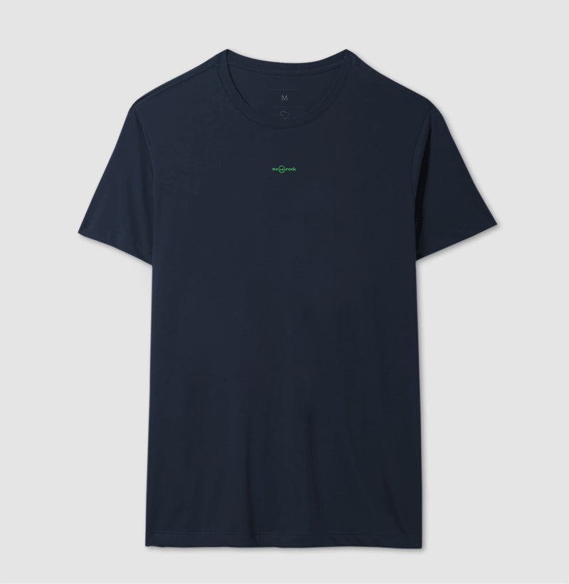 camiseta basic werock logo green masculina