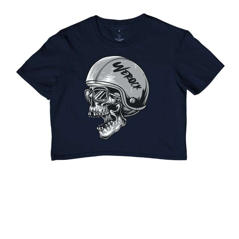 cropped werock motorcycle helmet skull