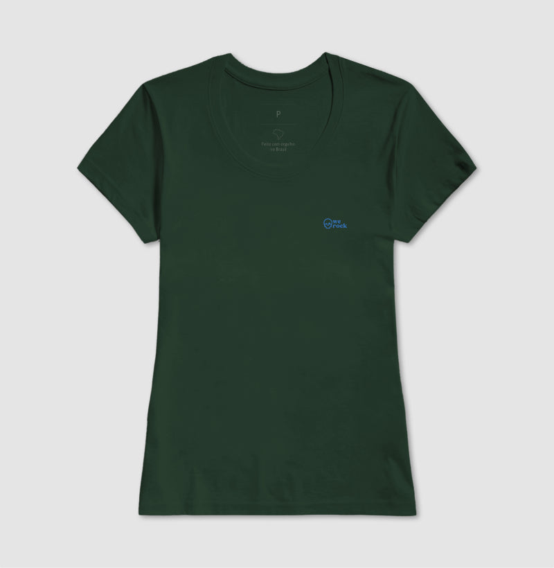 camiseta werock skull blue feminina