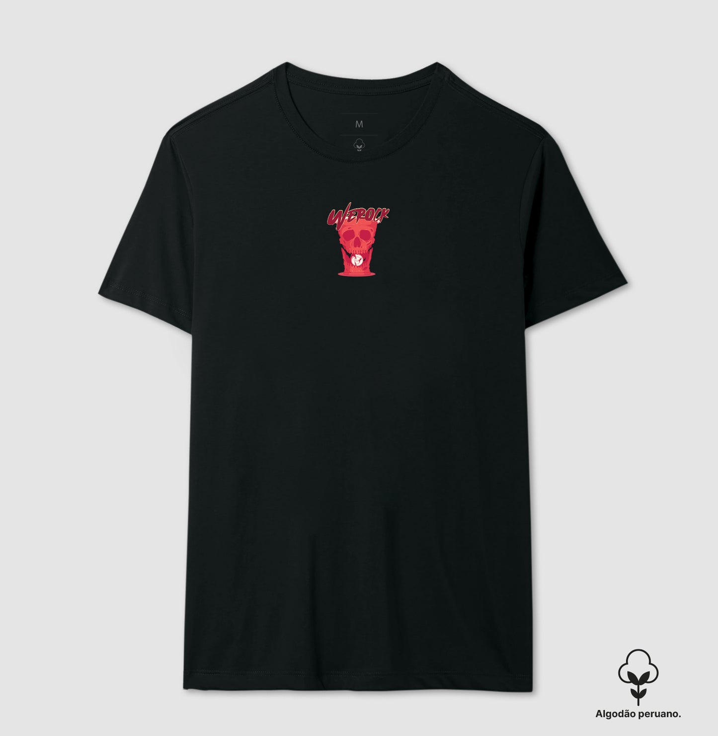 camiseta algodão peruano werock cups masculina