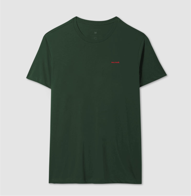 camiseta werock logo simple red masculina