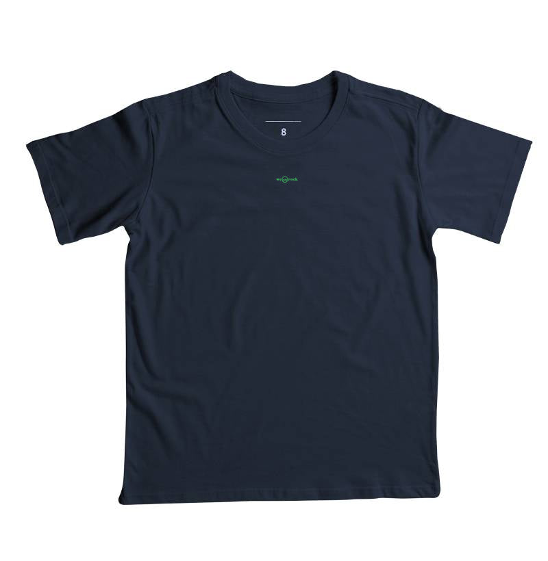 camiseta infantil basic werock logo green