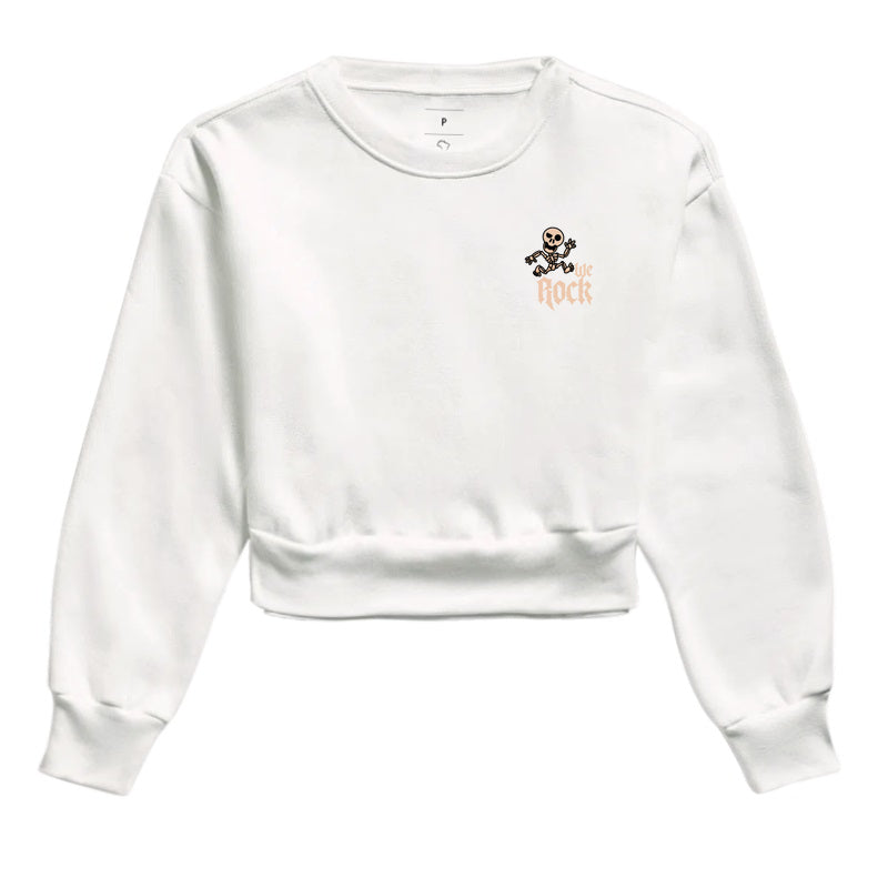 cropped moletom werock skeleton
