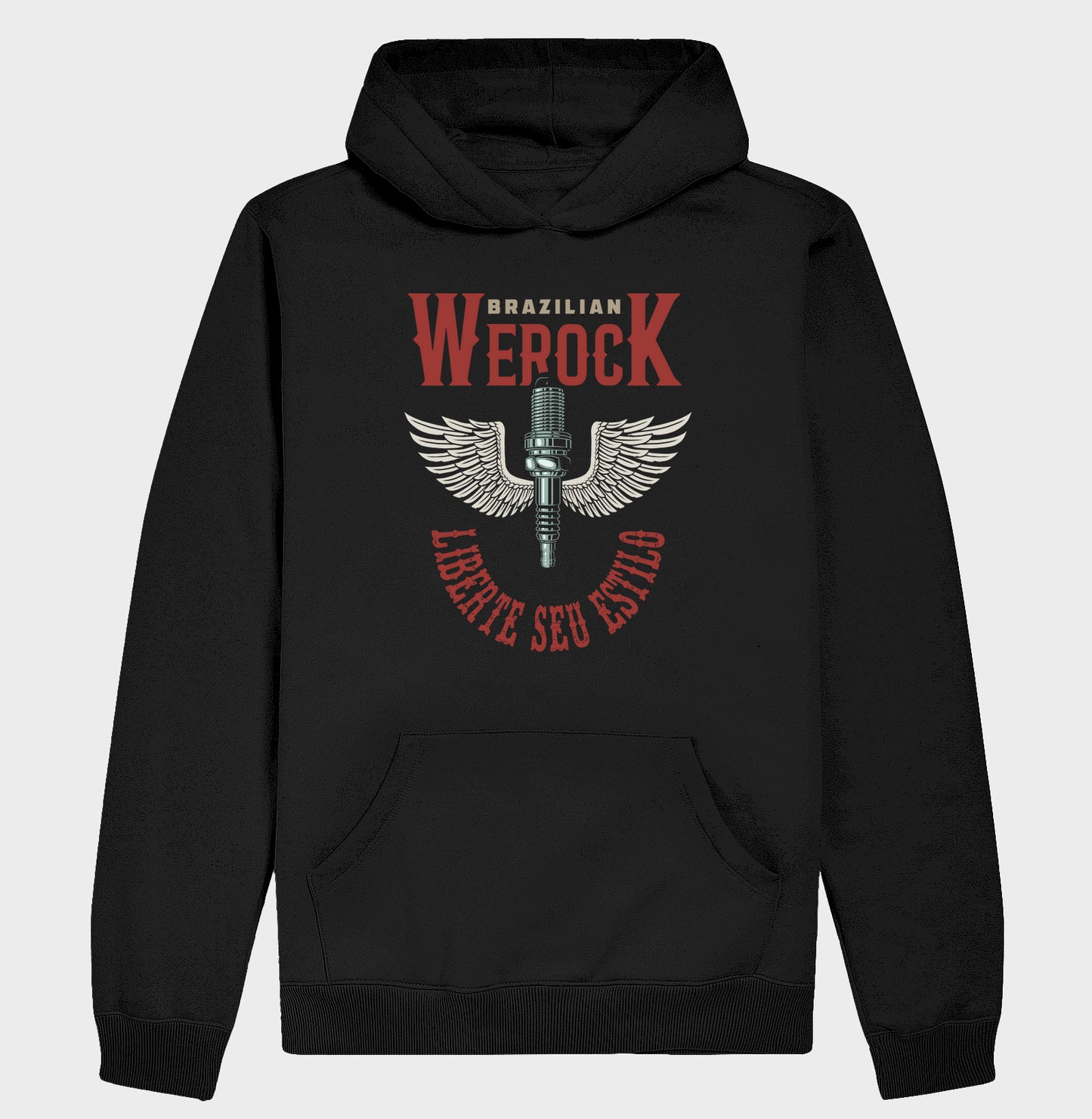 moletom werock motorcycle wings