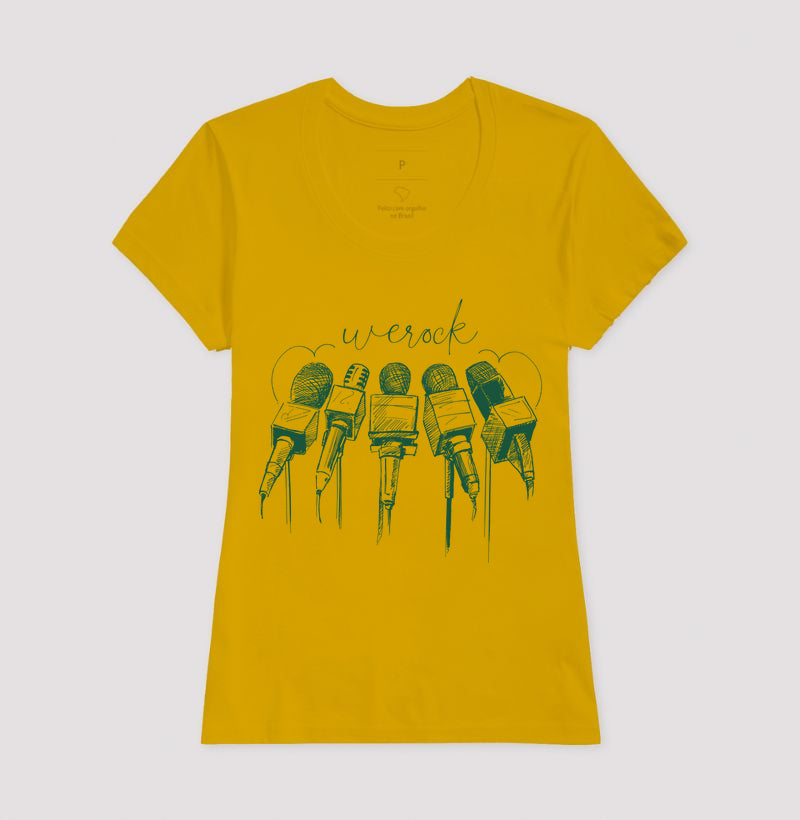 camiseta werock mics feminina