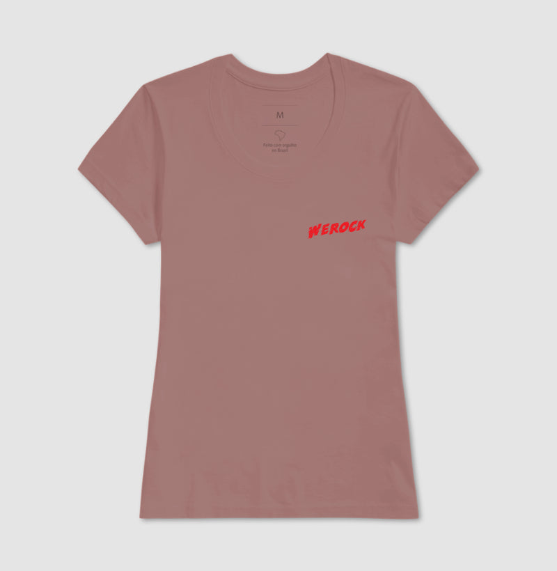 camiseta werock logo move feminina