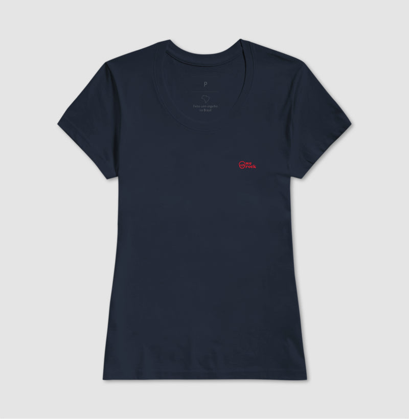camiseta werock skull red feminina