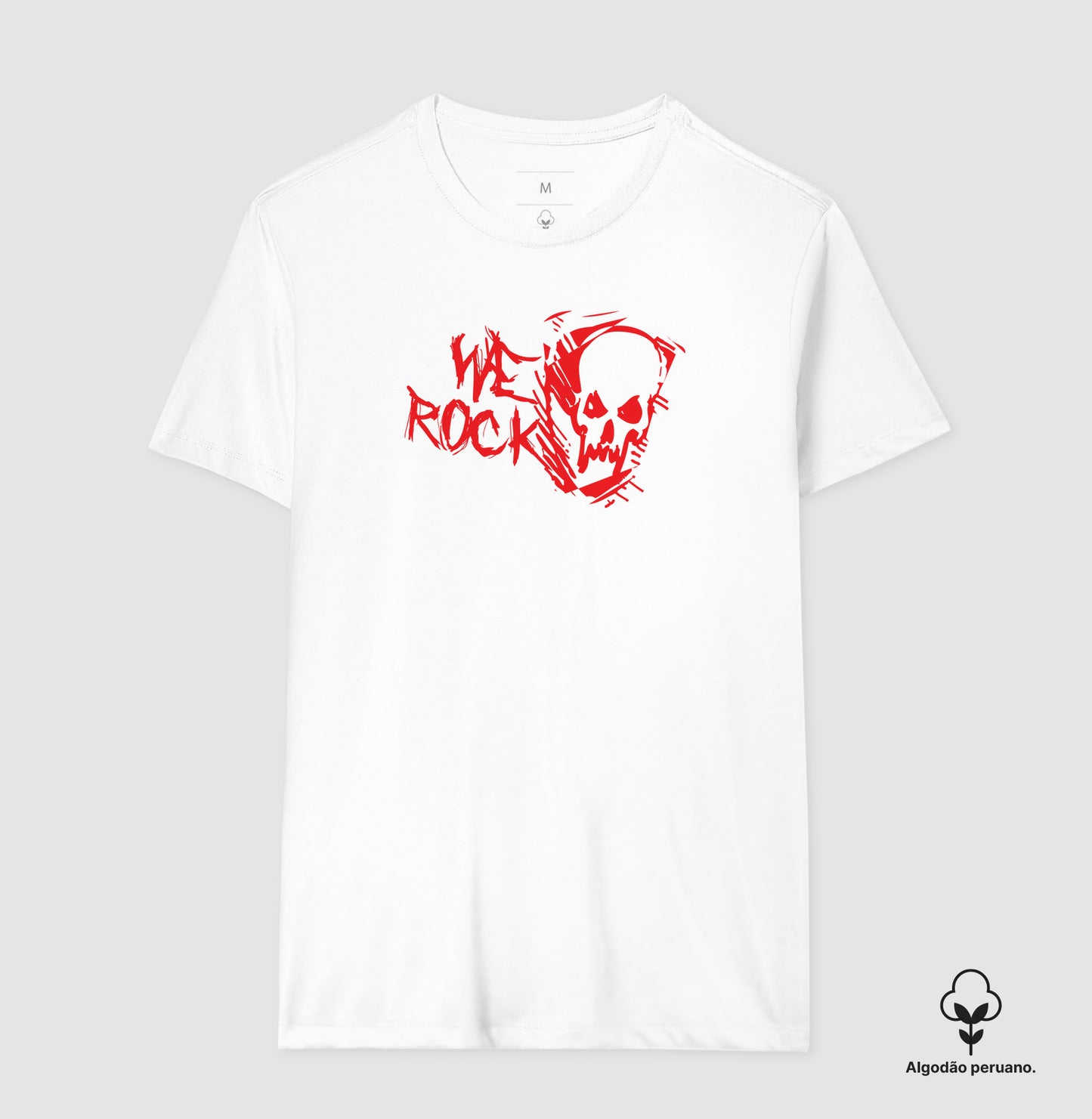 camiseta algodão peruano werock ghost red masculina