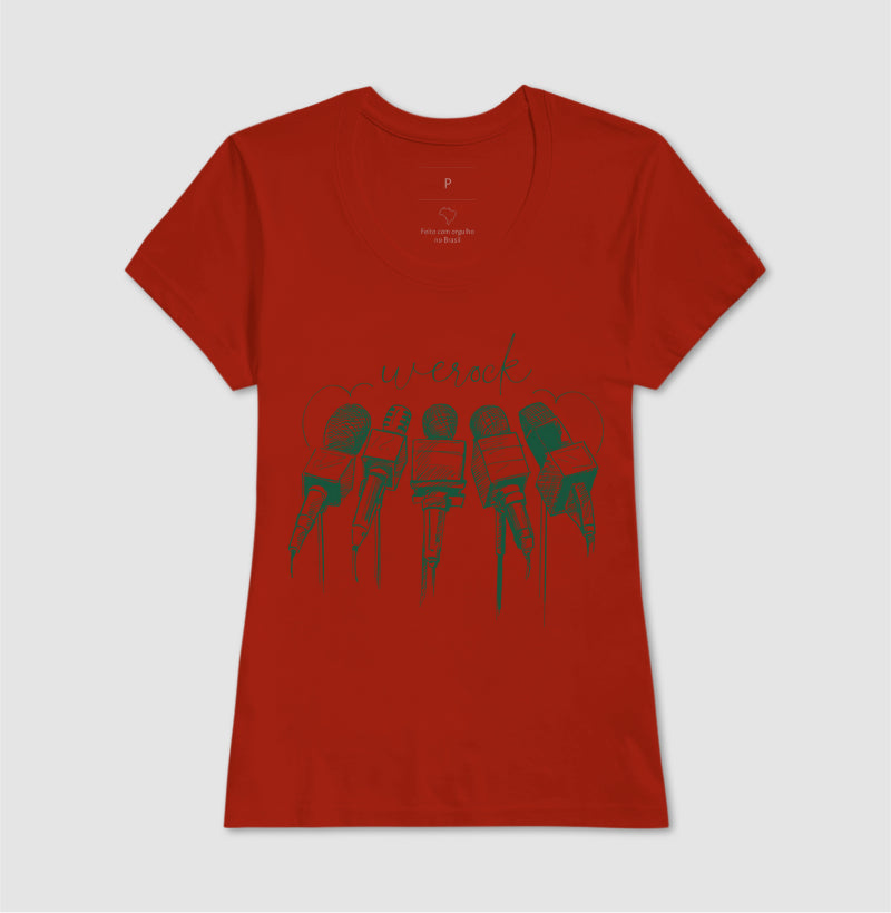 camiseta werock mics feminina