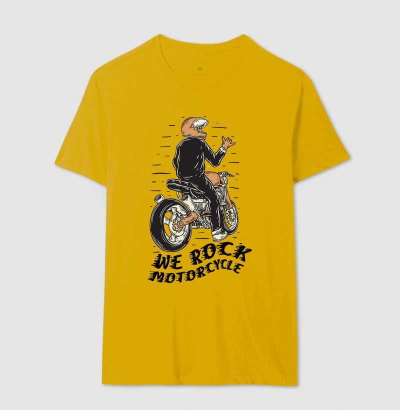 camiseta werock motorcycle hang loose masculina