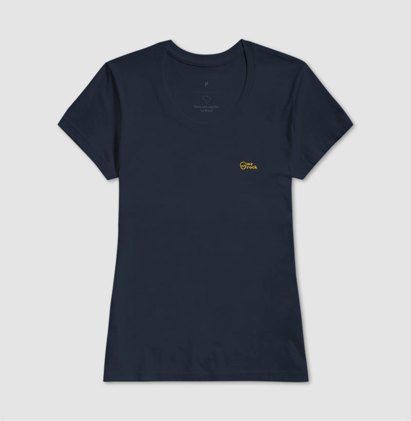 camiseta werock skull gold feminina