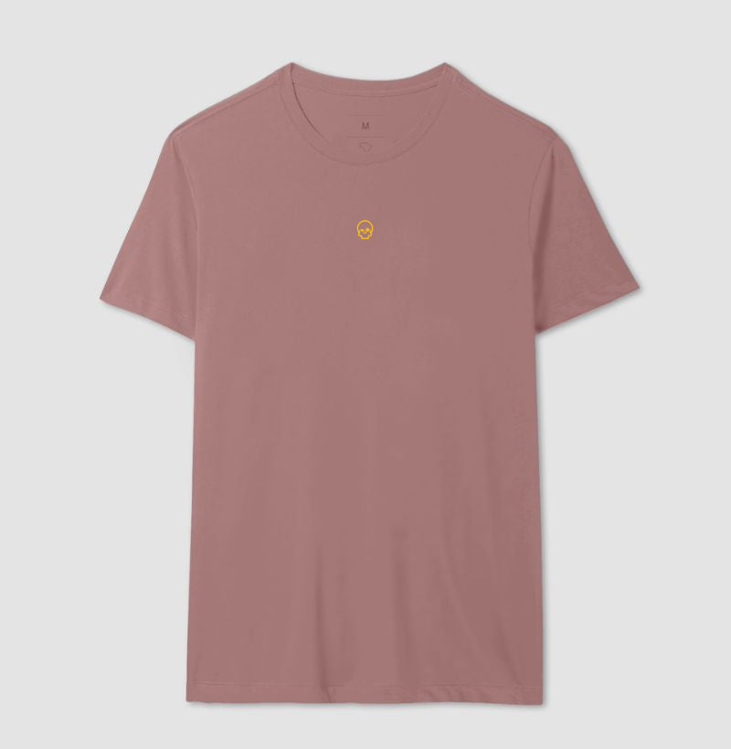 camiseta werock skull logo gold masculina