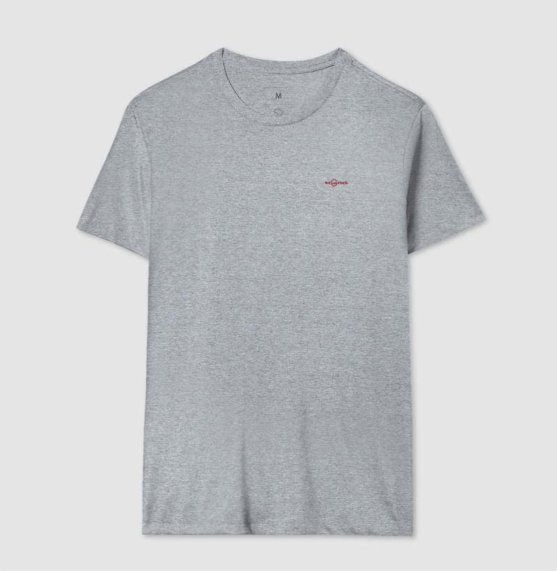 camiseta basic werock logo red masculina