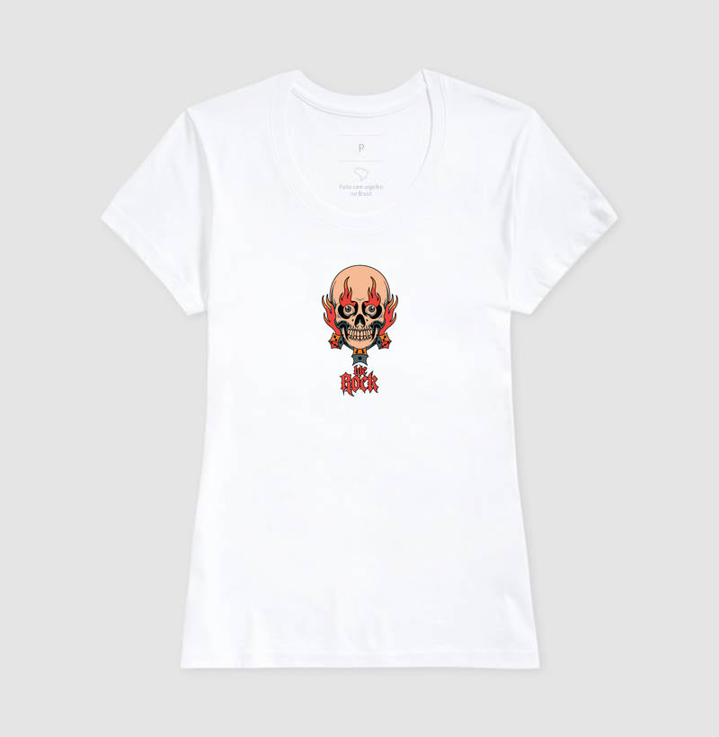 camiseta werock dados feminina