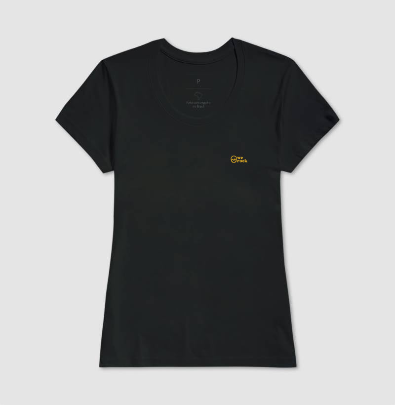 camiseta werock skull gold feminina