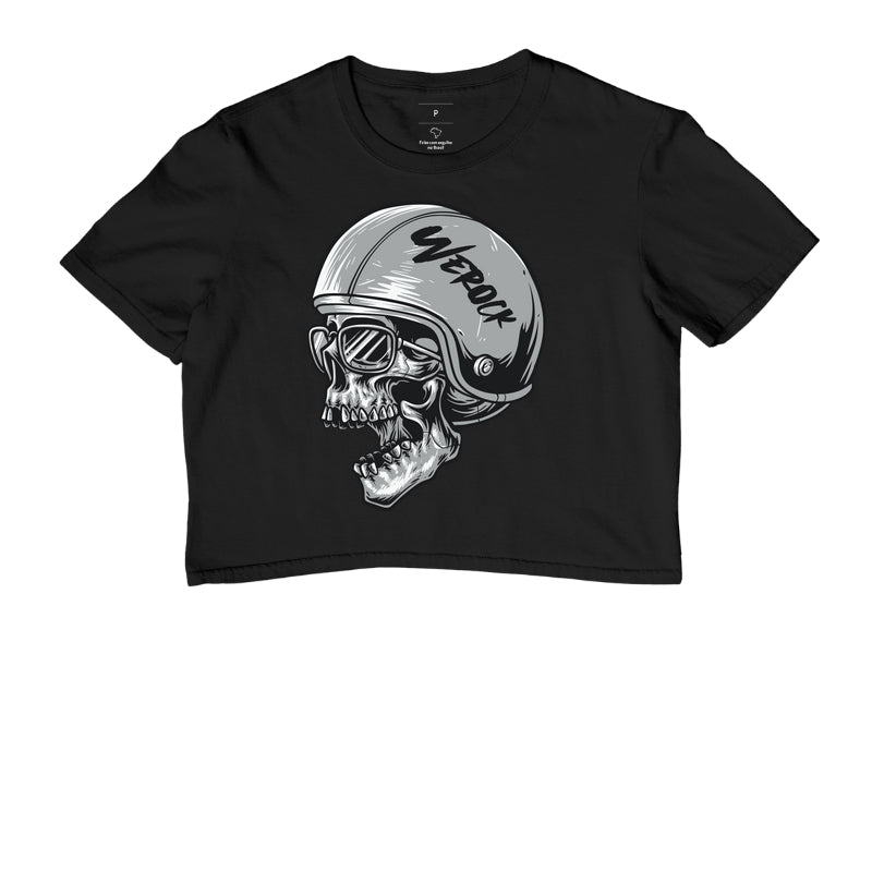 cropped werock motorcycle helmet skull