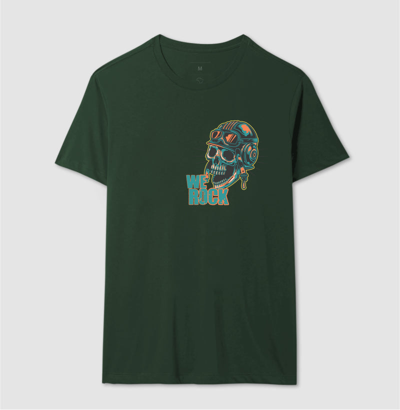 camiseta werock motorcycle crazy masculina