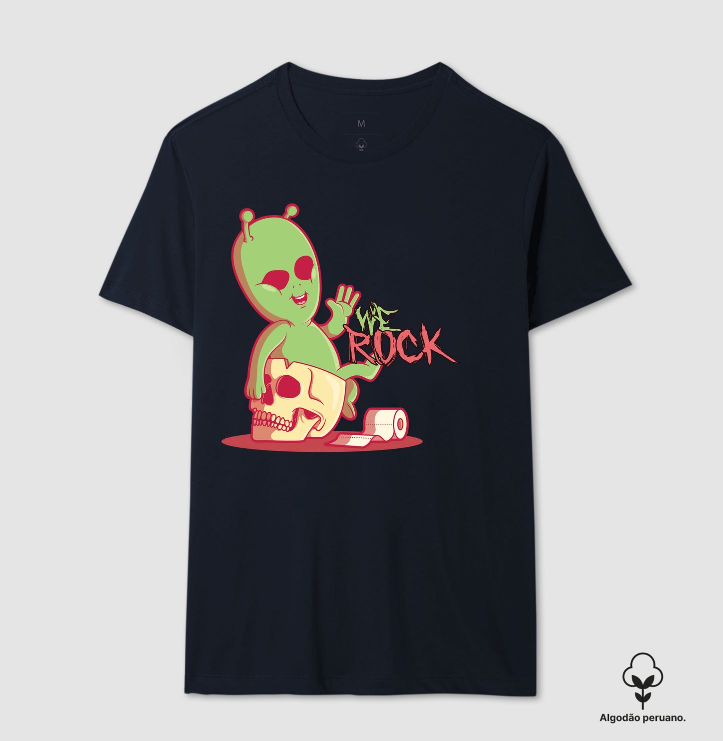 camiseta algodão peruano werock et masculina