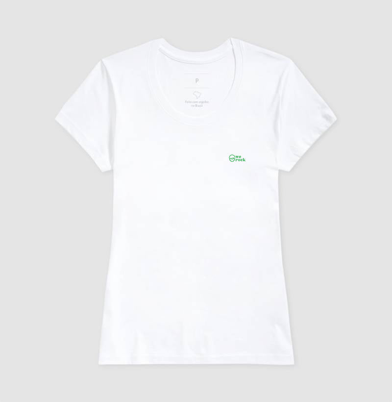 camiseta werock skull green feminina