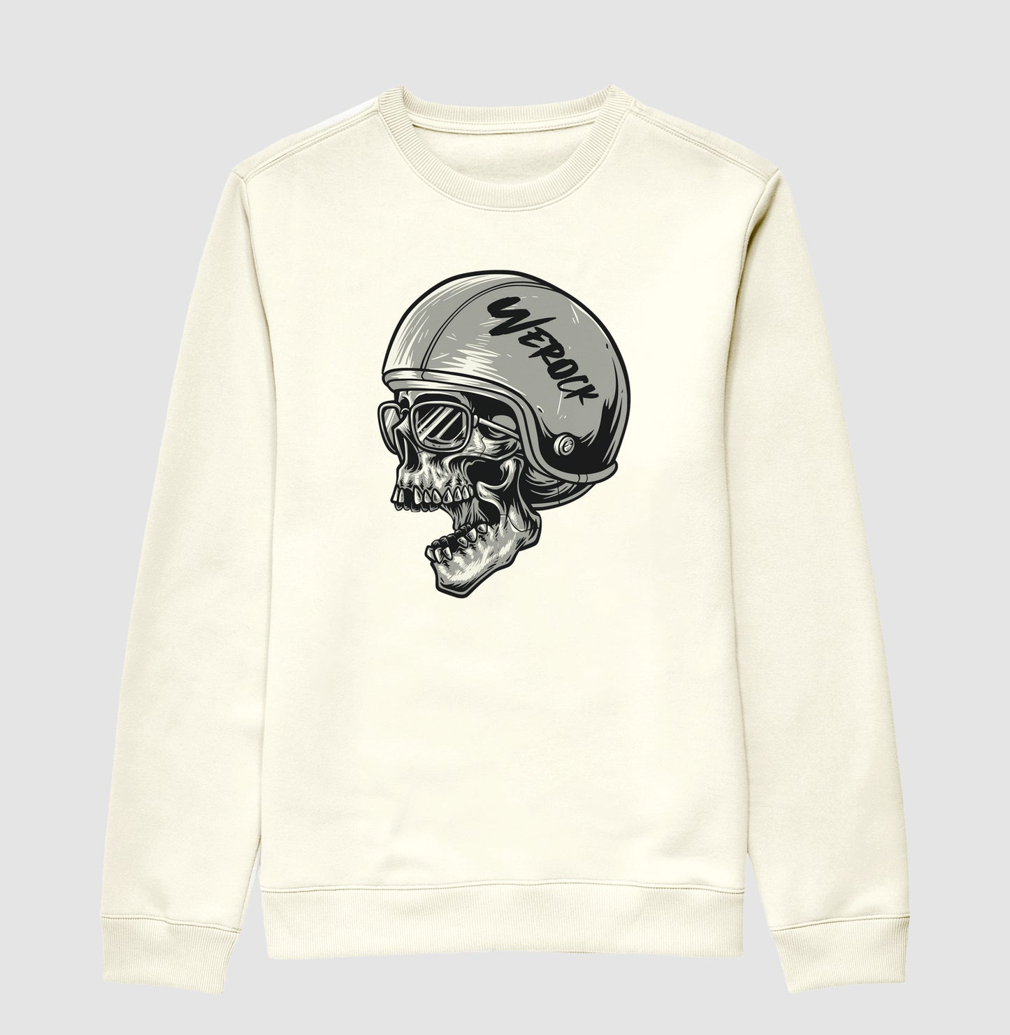 suéter werock motorcycle helmet skull