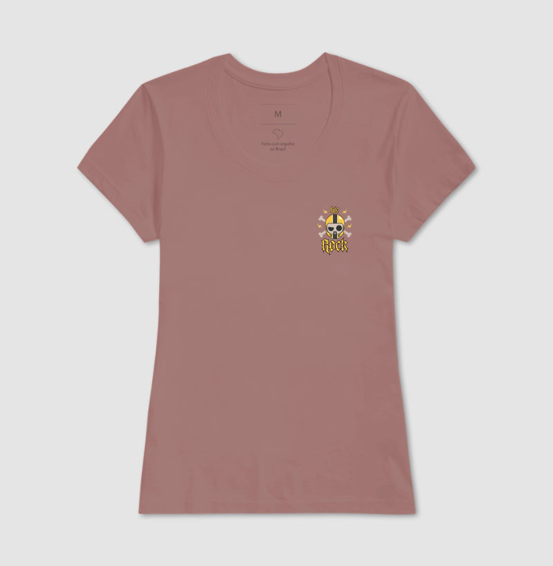 camiseta werock motorcycle skull feminina