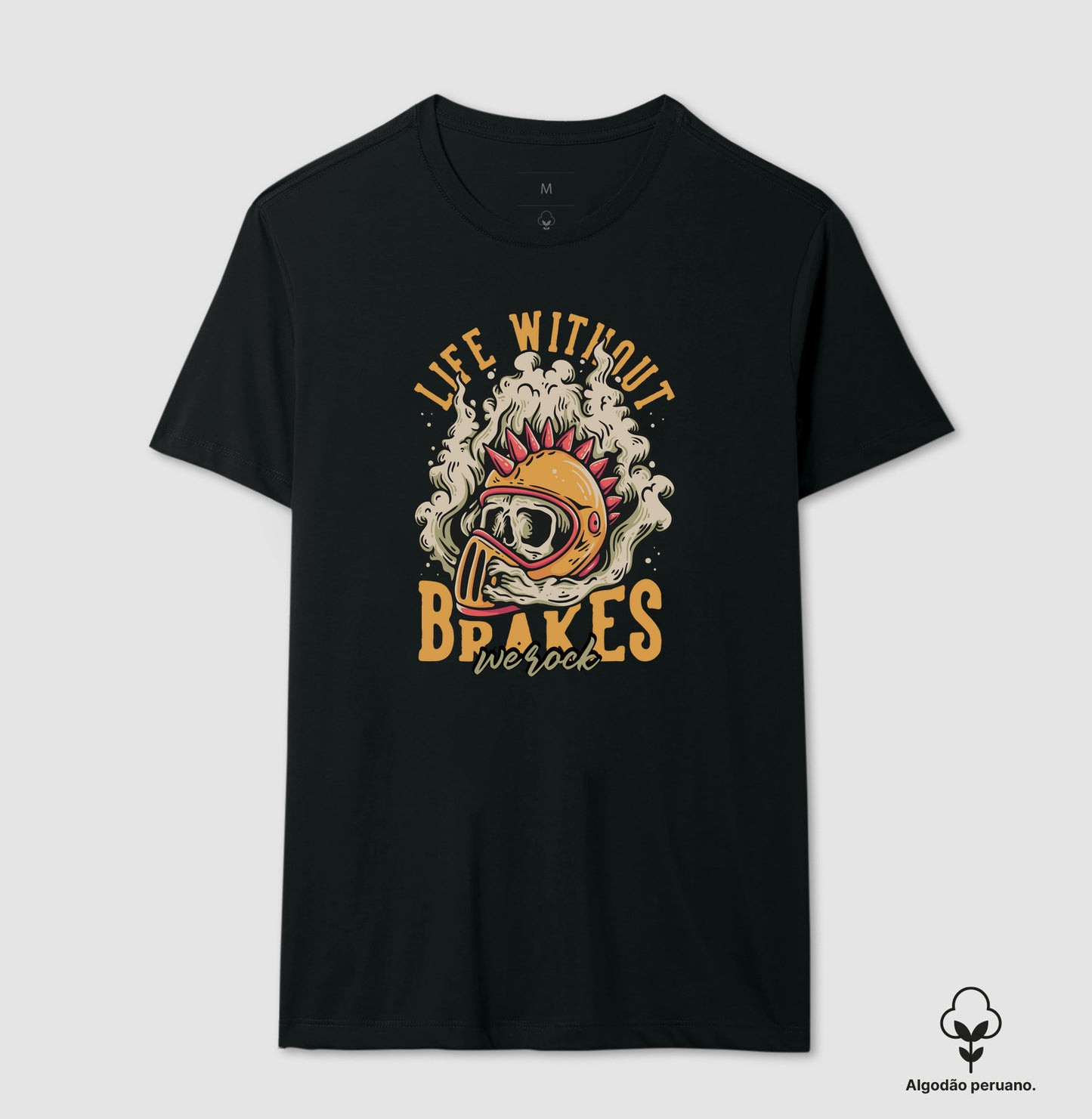 camiseta algodão peruano werock brakes masculina