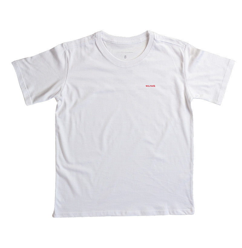 camiseta infantil werock logo simple red