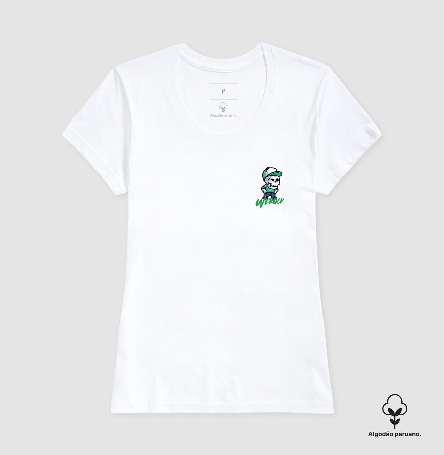 camiseta algodão peruano werock angry feminina